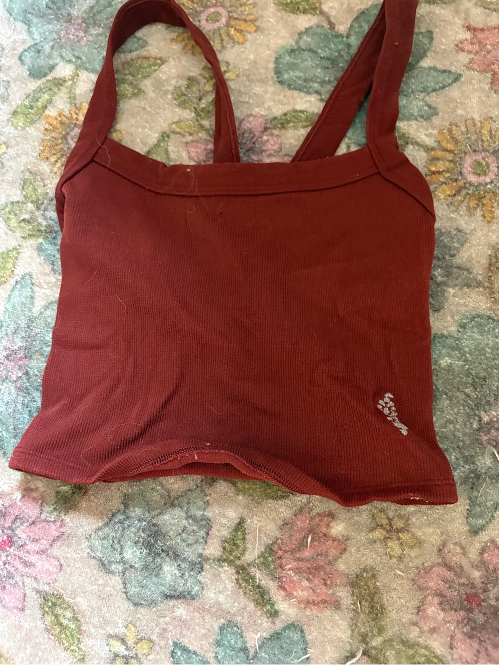 FP Movement by Free People Ribbed Tank Top — Rust